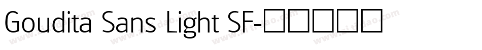 Goudita Sans Light SF字体转换